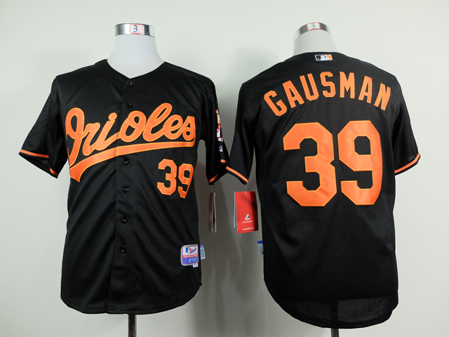 Men Baltimore Orioles #39 Gausman Black MLB Jerseys->baltimore orioles->MLB Jersey